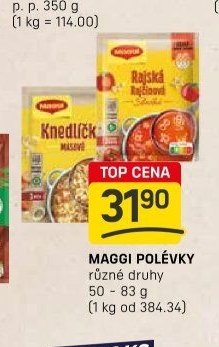 Maggi polévky různé druhy 50-83 g