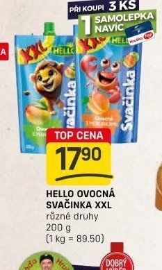 Hello ovocná svačinka XXL různé druhy 200 g