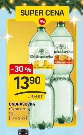 Ondrášovka různé druhy 1,5 l