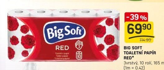 Big Soft toaletní papír Red*