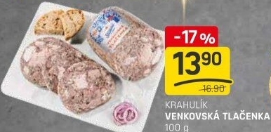 Tlačenka venkovská Krahulík