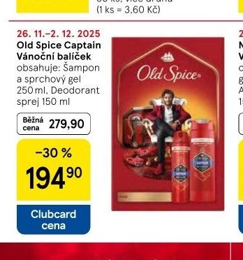 Old Spice Captain Vánoční balíček