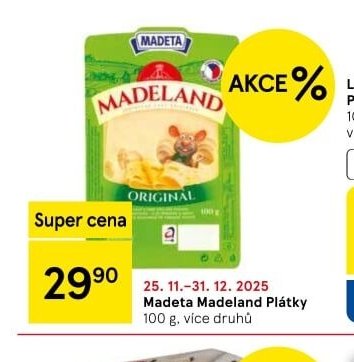 Madeta Madeland Plátky