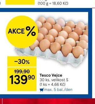 Tesco Vejce