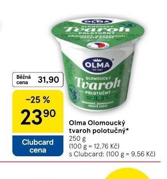 Olma Olomoucký tvaroh polotučný