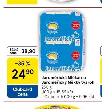 Jaroměřická mlékárna Jaroměřický Měkký tvaroh