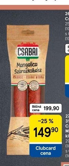 Csabai Mangalica klobása - Tesco akcniletaky.com