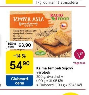 Kalma Tempeh Sójový výrobek