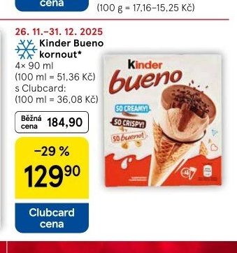 Kinder Bueno kornout