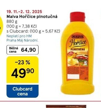 Malva Hořčice plnotučná