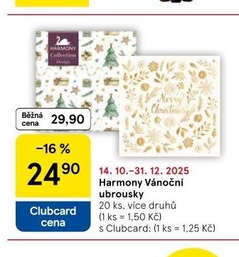 Harmony Vánoční ubrousky