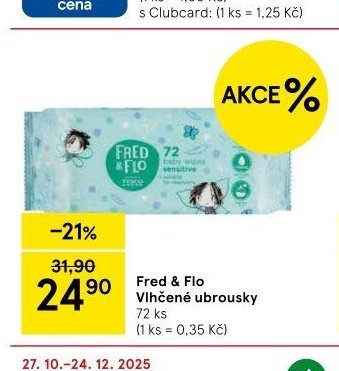 Fred & Flo Vlhčené ubrousky