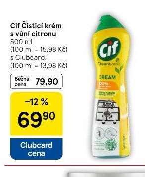 Cif Čisticí krém s vůní citronu