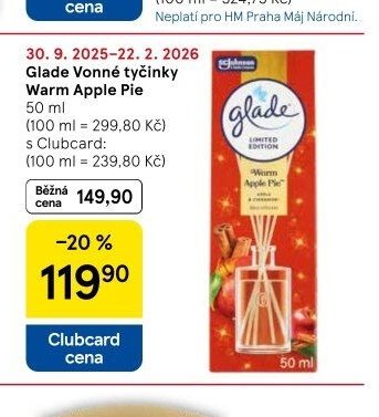 Glade Vonné tyčinky Warm Apple Pie