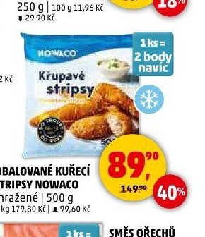 Obalované kuřecí stripsy Nowaco