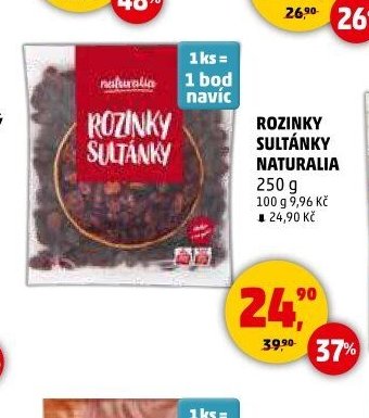 Rozinky sultánky Naturalia