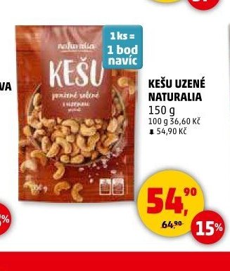 Kešu uzené Naturalia