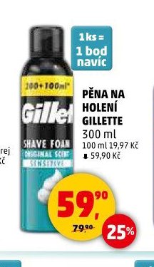 PĚNA NA HOLENÍ GILLETTE