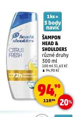 ŠAMPON HEAD & SHOULDERS