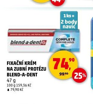 FIXAČNÍ KRÉM NA ZUBNÍ PROTÉZU BLEND-A-DENT