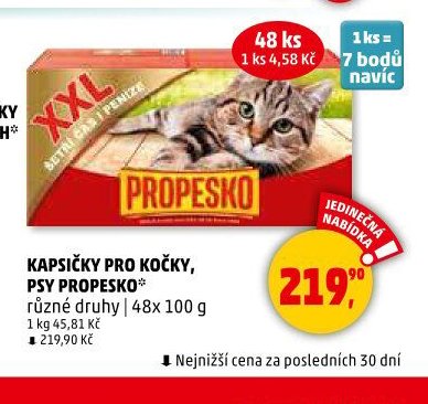 KAPSIČKY PRO KOČKY, PSY PROPESKO