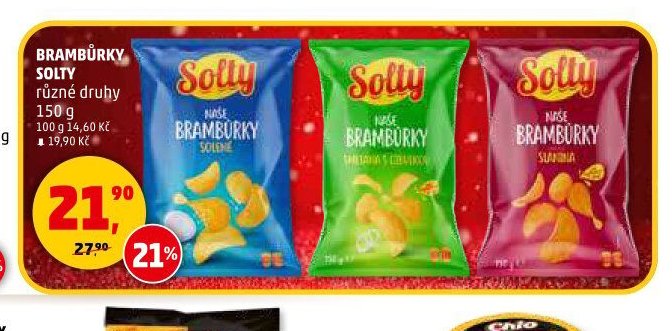 BRAMBŮRKY SOLTY různé druhy 150 g