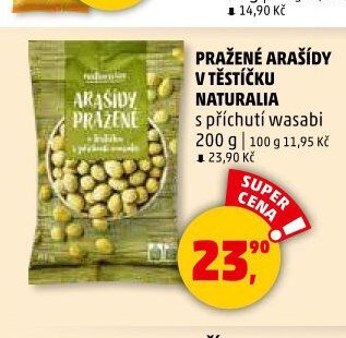 PRAŽENÉ ARAŠÍDY V TĚSTÍČKU NATURALIA 200 g