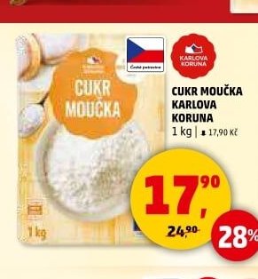 Cukr moučka Karlova Koruna