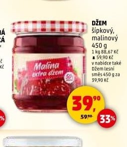 Džem šípkový, malinový