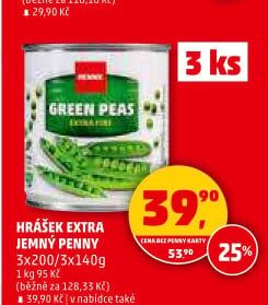 Hrášek extra jemný Penny