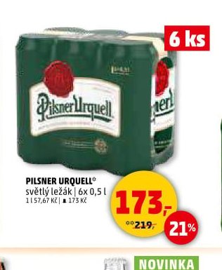 Pilsner Urquell světlý ležák | 6x 0,5 l