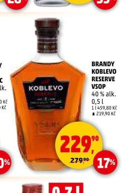 Brandy Koblevo Reserve VSOP 40% alk. 0,5 l