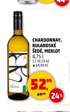 Chardonnay, Rulandské šedé, Merlot