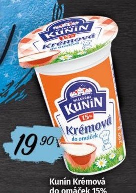 Kunín Krémová do omáček 15%