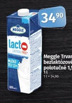 Meggle Trvanlivé bezlaktózové mléko polotučné 1,5% - COOP akcniletaky.com