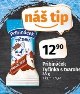 Pribináček Tyčinka s tvarohem 38 g