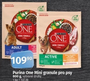 Granule pro psy One Purina