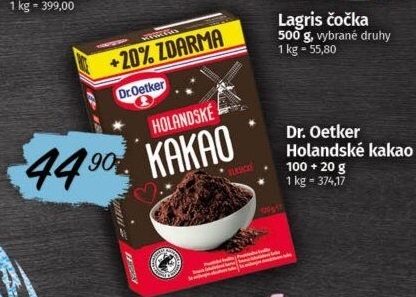 Kakao holandské Dr. Oetker
