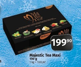 Kolekce čajů Majestic Tea Biogena