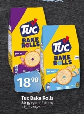 Krekry Bake Rolls Tuc