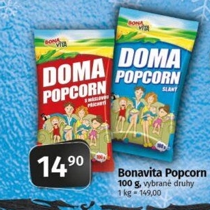 Popcorn do mikrovlnky Doma Bonavita