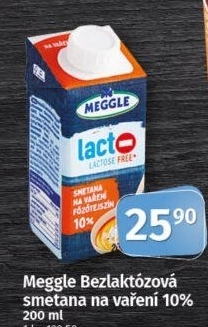Smetana na vaření bez laktózy Meggle
