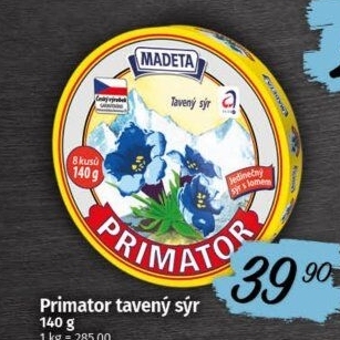 Sýr tavený Primátor Madeta