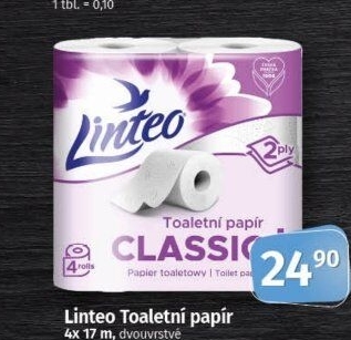Toaletní papír 2vrstvý Linteo