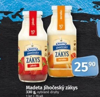 Zákys Jihočeský ochucený Madeta