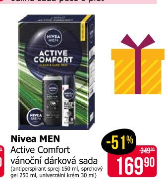 Nivea MEN Active Comfort vánoční dárková sada