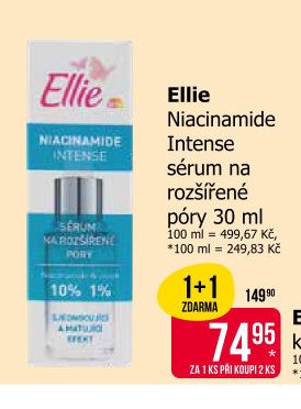 Ellie Niacinamide Intense sérum na rozšířené póry 30 ml