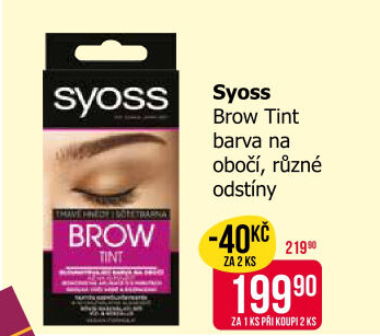 Barva na obočí Brow Tint Syoss