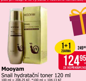 Hydratační toner Snail Mooyam