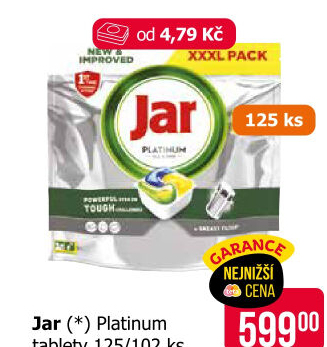 Kapsle do myčky Platinum Jar